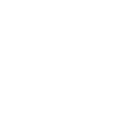Ícono blanco de mancuerna sobre fondo negro, representando entrenamiento de fuerza o pesas.